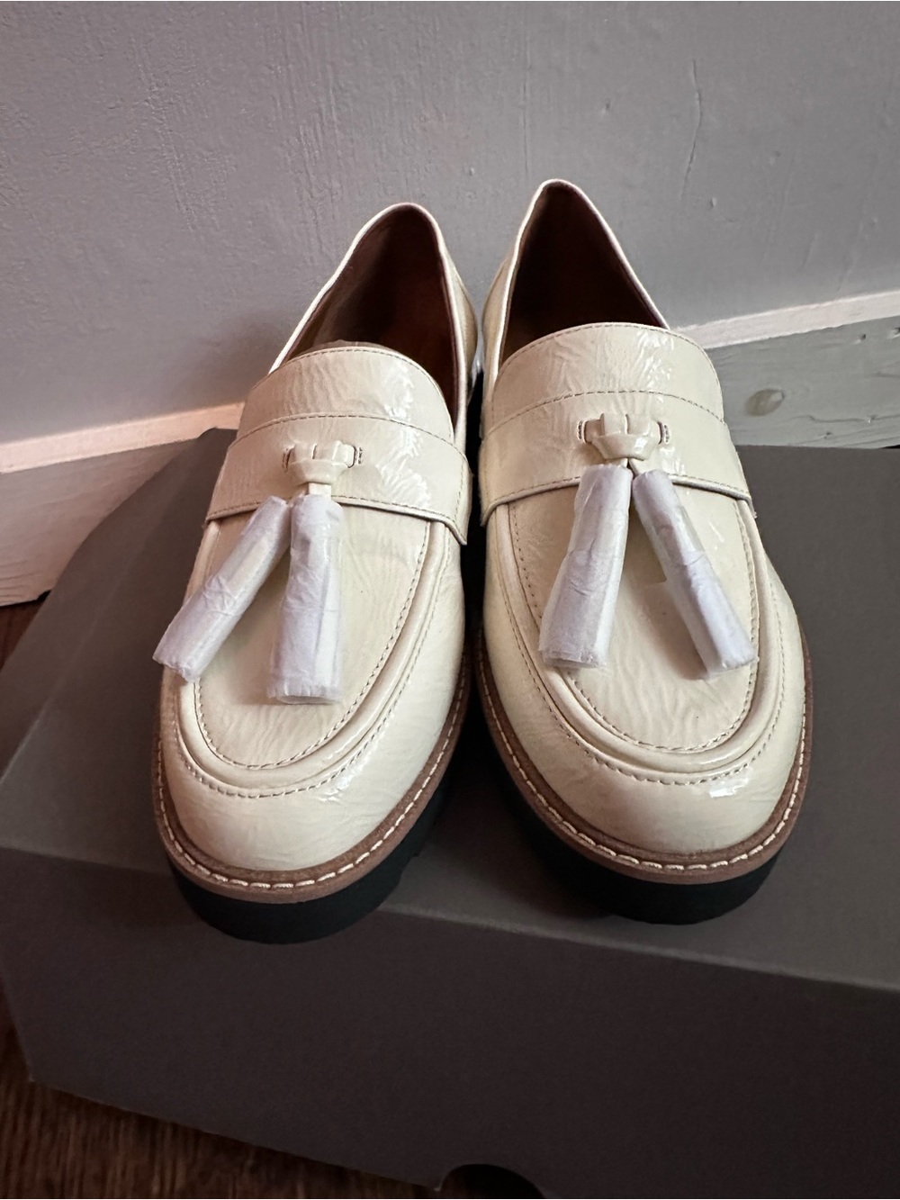 Franco Sarto Carolynn Loafers with Lug Sole - Picture 7 of 11